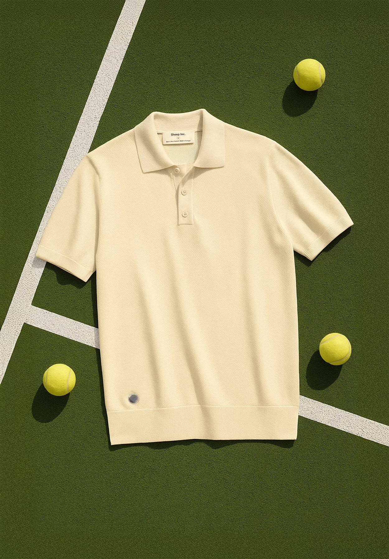 The Pique Polo Raw White Male Image