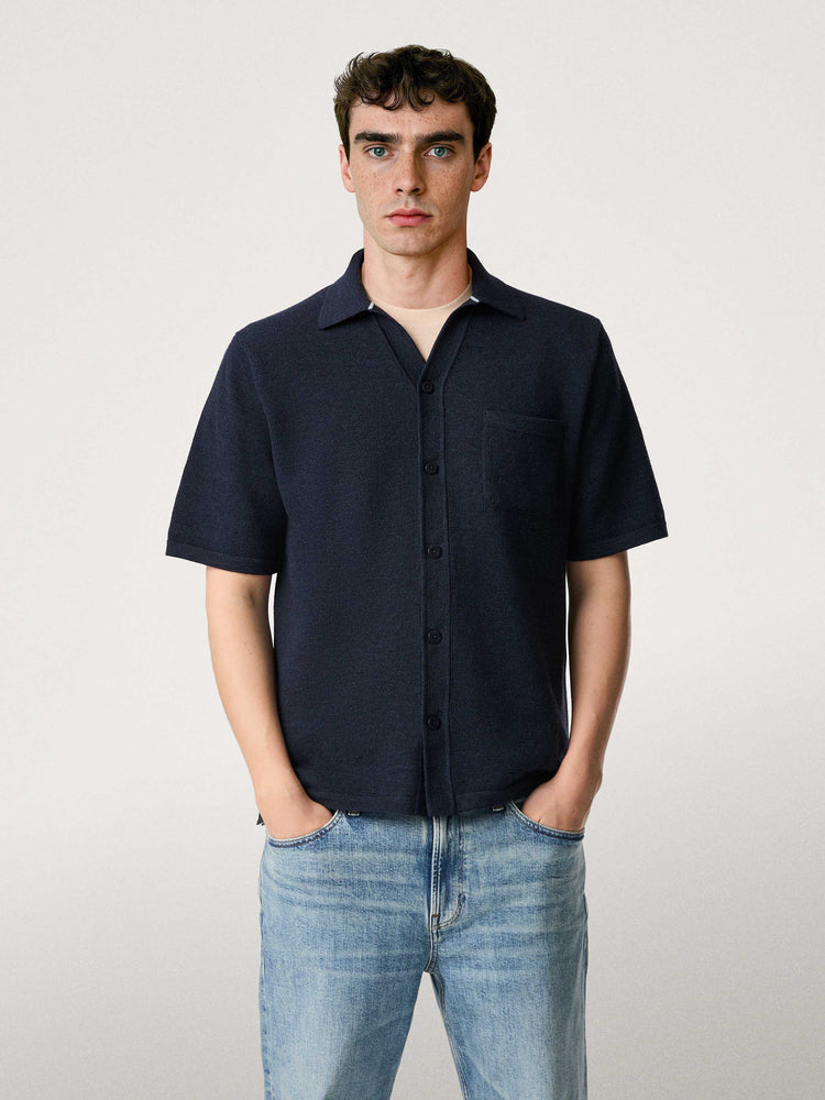 The Pique Shirt Pacific Blue Image