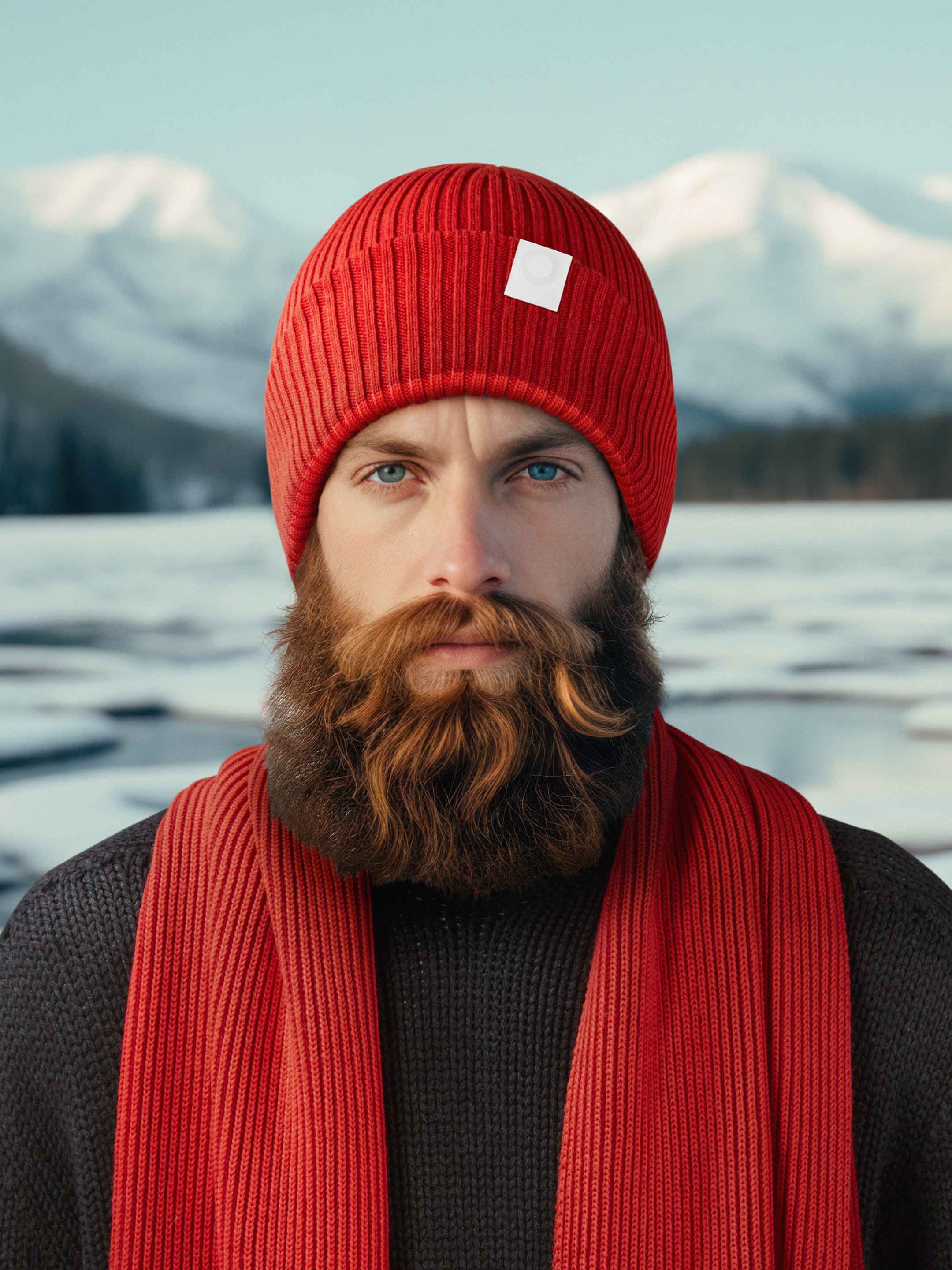 Real Red Knitted Beanie - Men's/Women's - Sheep Inc