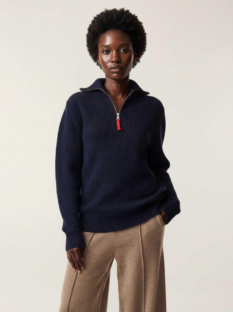 The Ridge Knit Half Zip Jumper