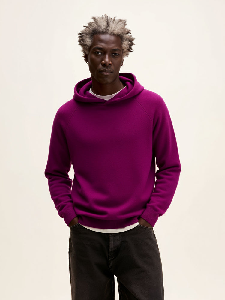 The Knitted Hoodie Royal Purple Image