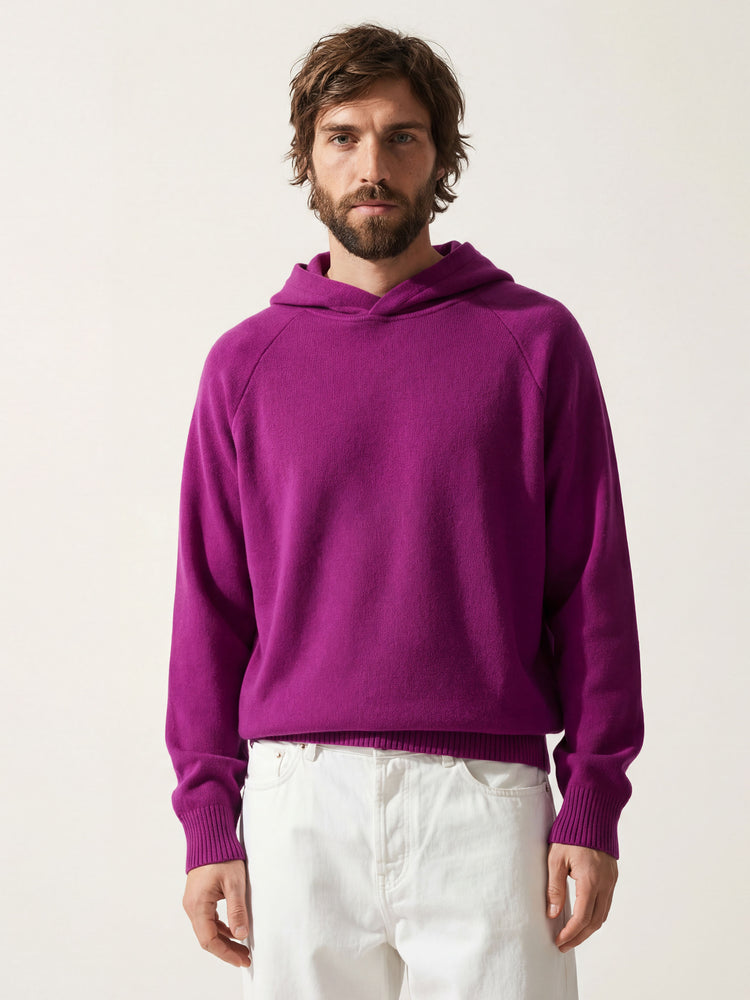 The Knitted Hoodie Royal Purple Image