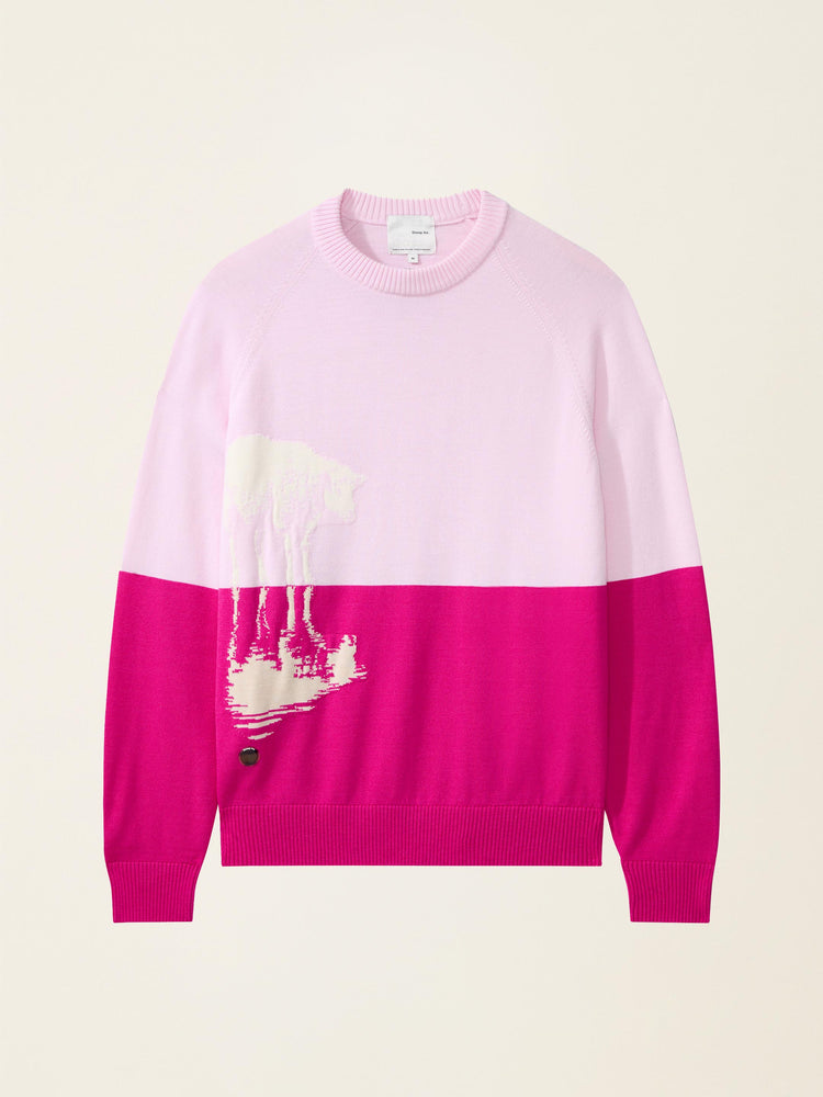 The Sheep Reflection Crewneck Candyfloss Pink Image