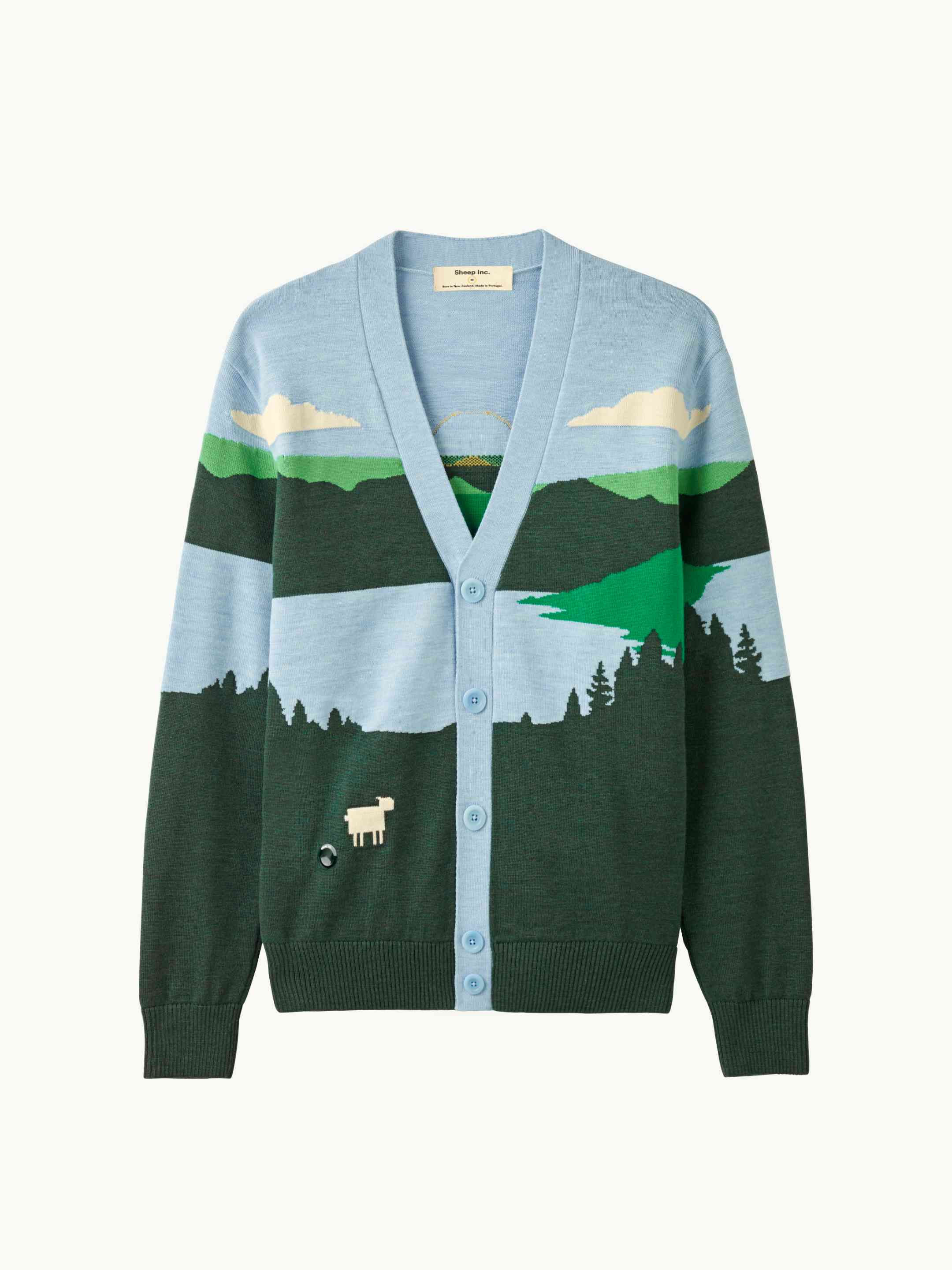 sheep bijou volume cardigan gray | épine