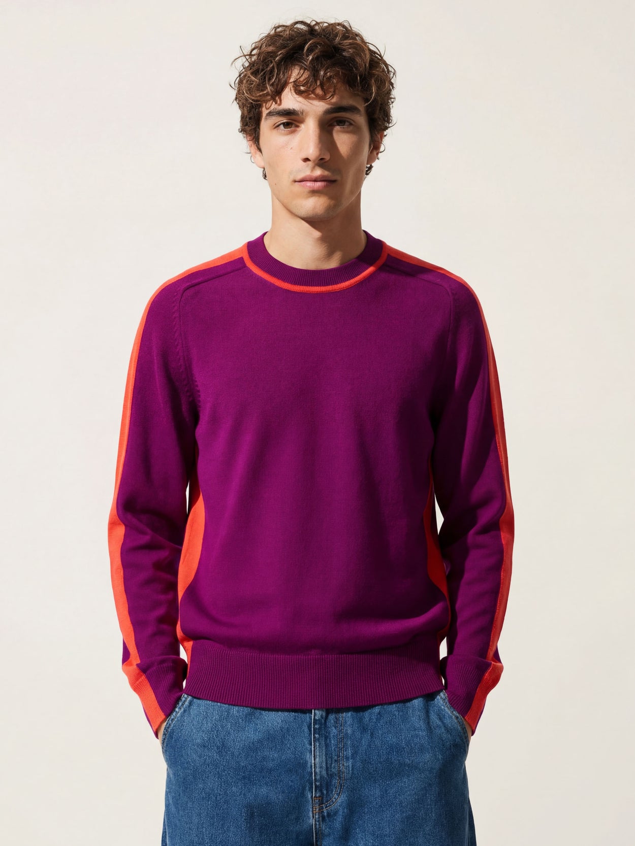 The Silhouette Crewneck Royal Purple Male Image