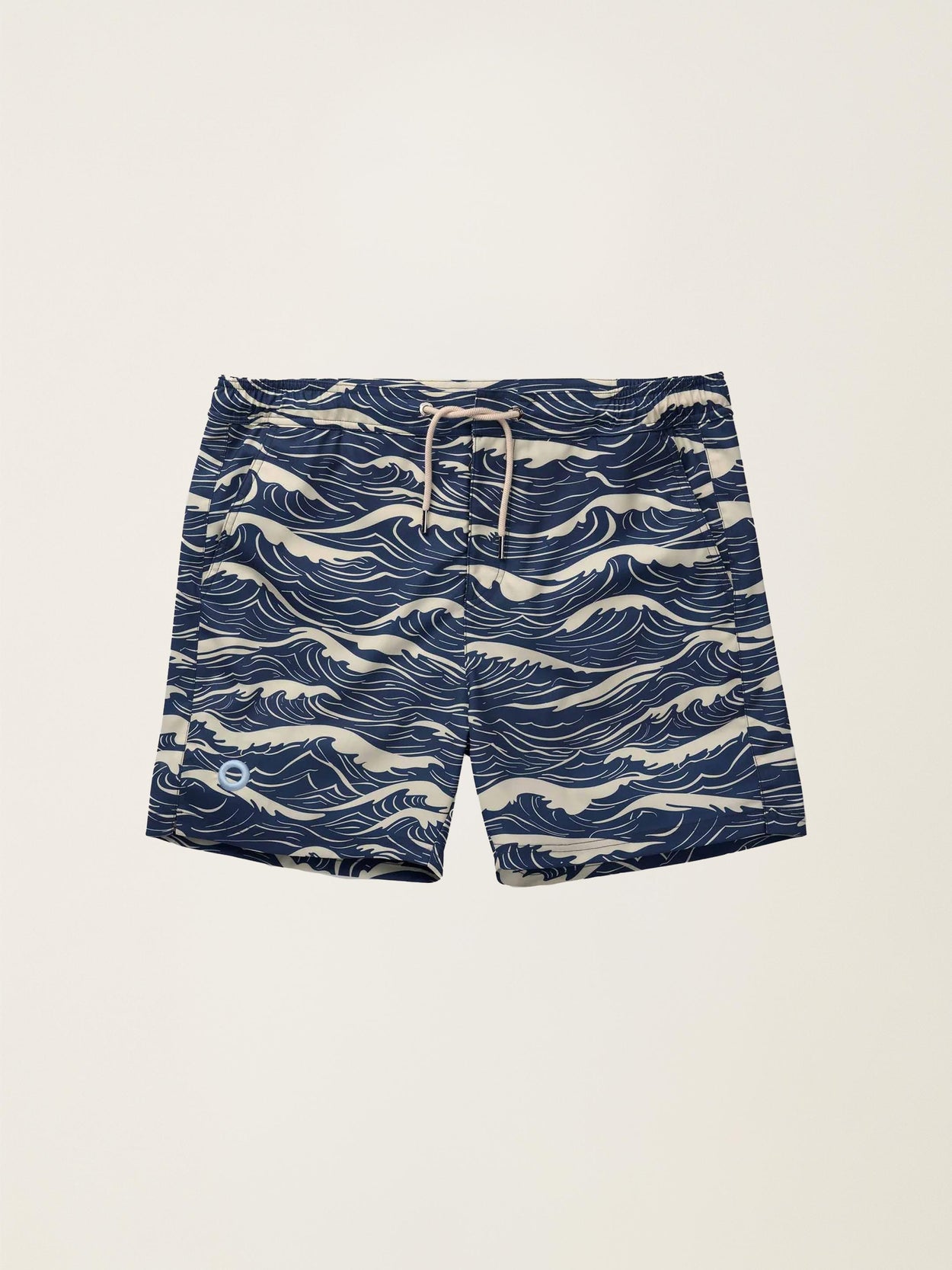 The Merino Swim Shorts Navy Wave Image