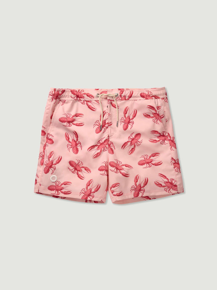 The Merino Swim Shorts Pink Lobster Image