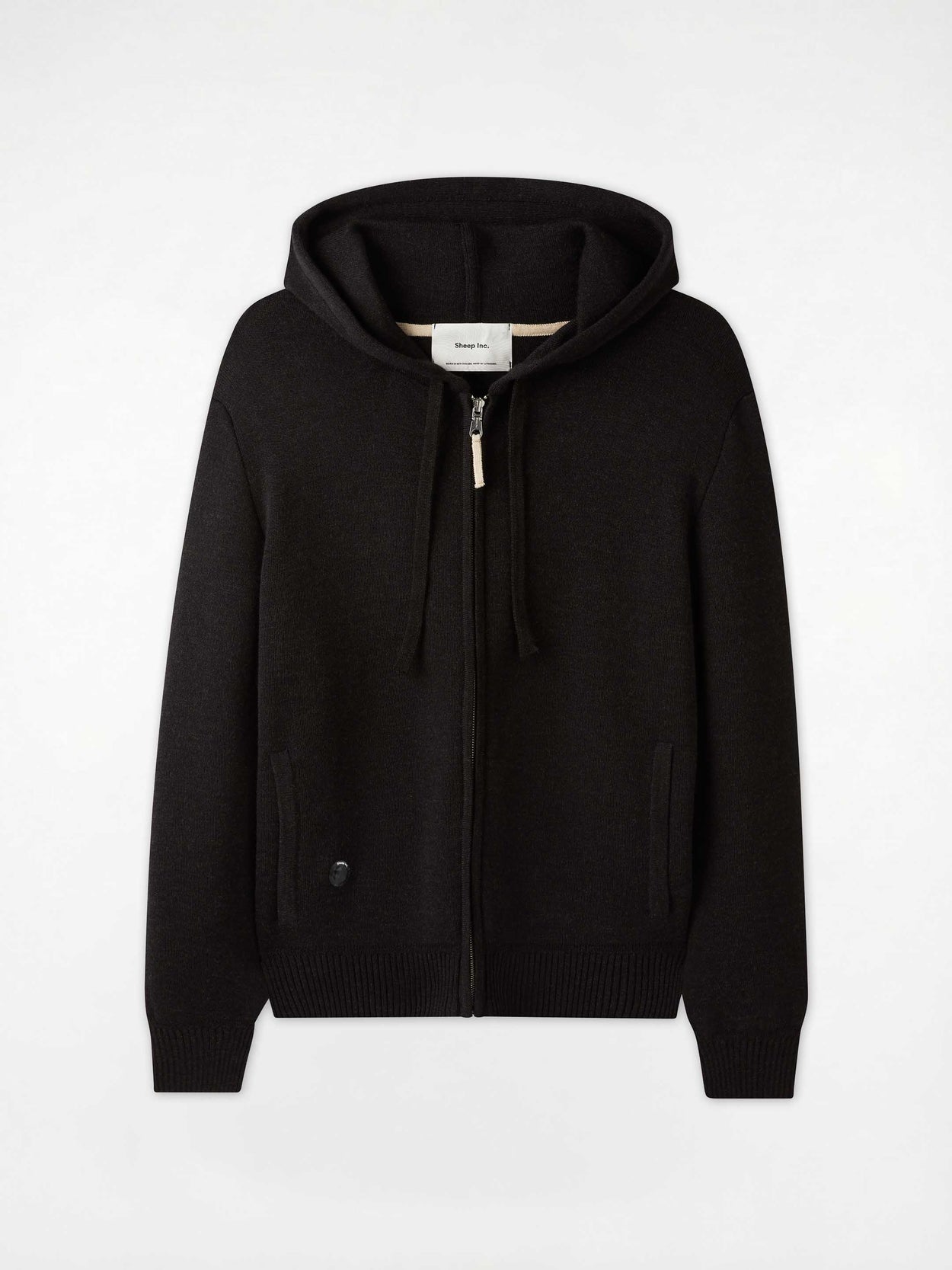 Signature Merino Zip Hoodie Anthracite