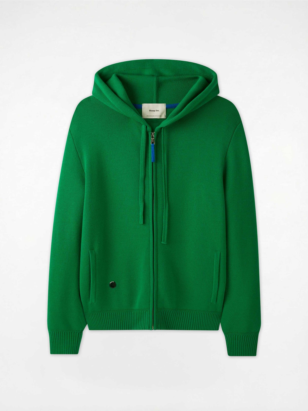 Signature Merino Zip Hoodie Bottle Green
