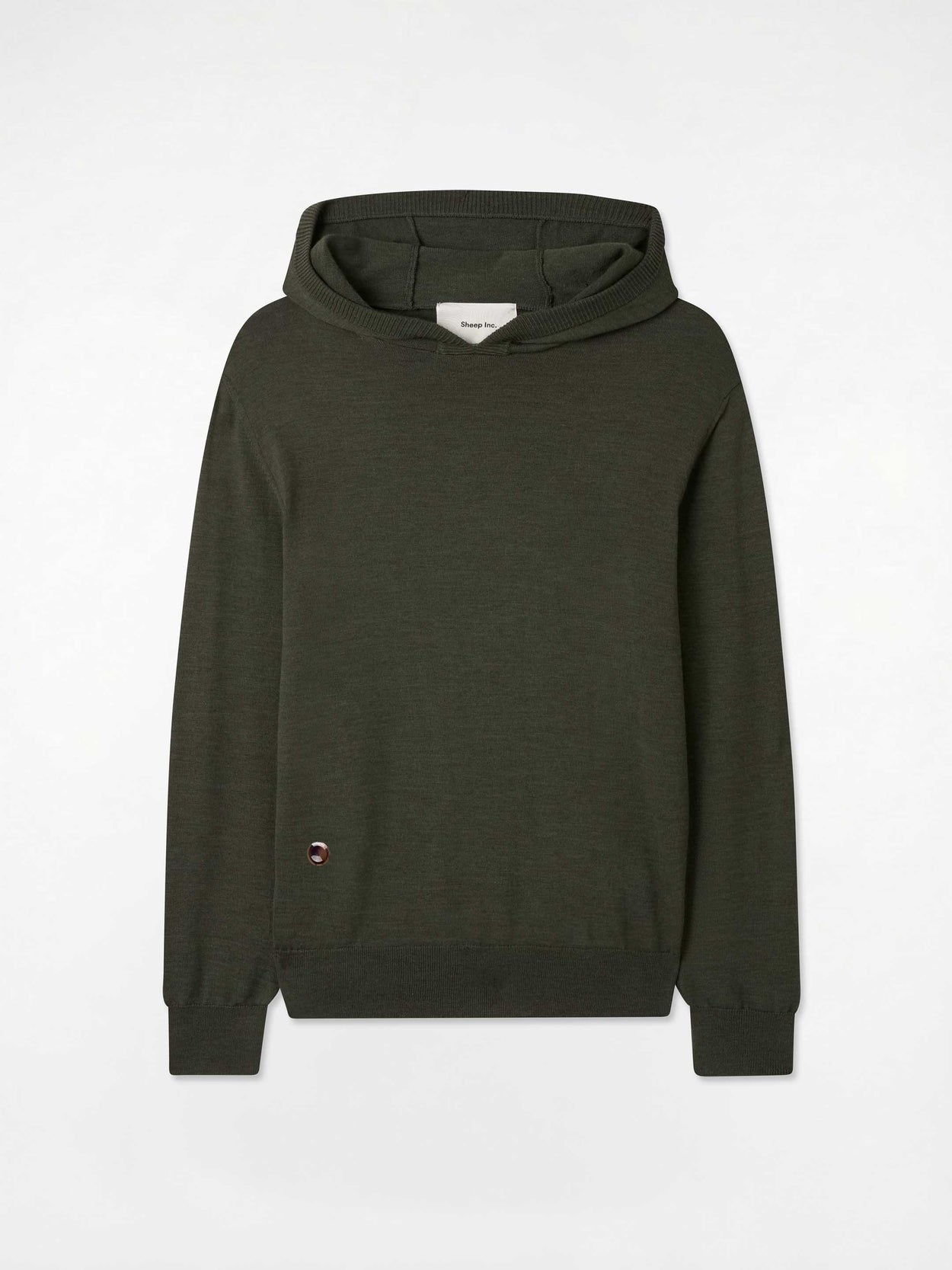 Fine Knit Hoodie Moss