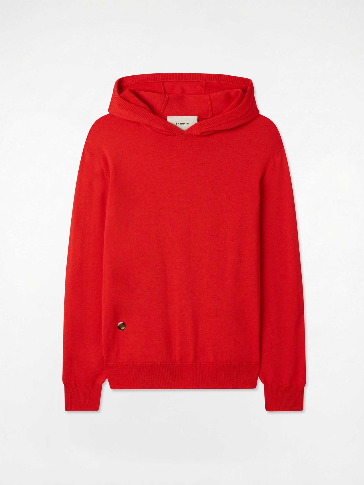 The Fine Knit Hoodie Poppy Red Image