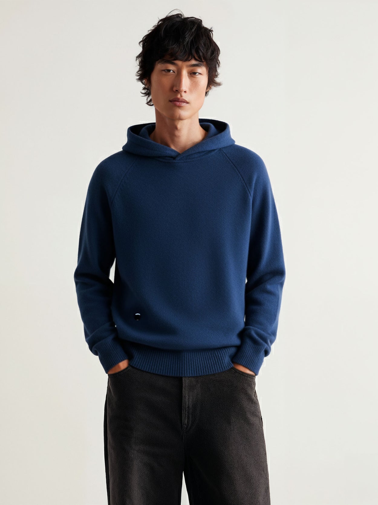 The Knitted Hoodie Tasman Blue Male Image
