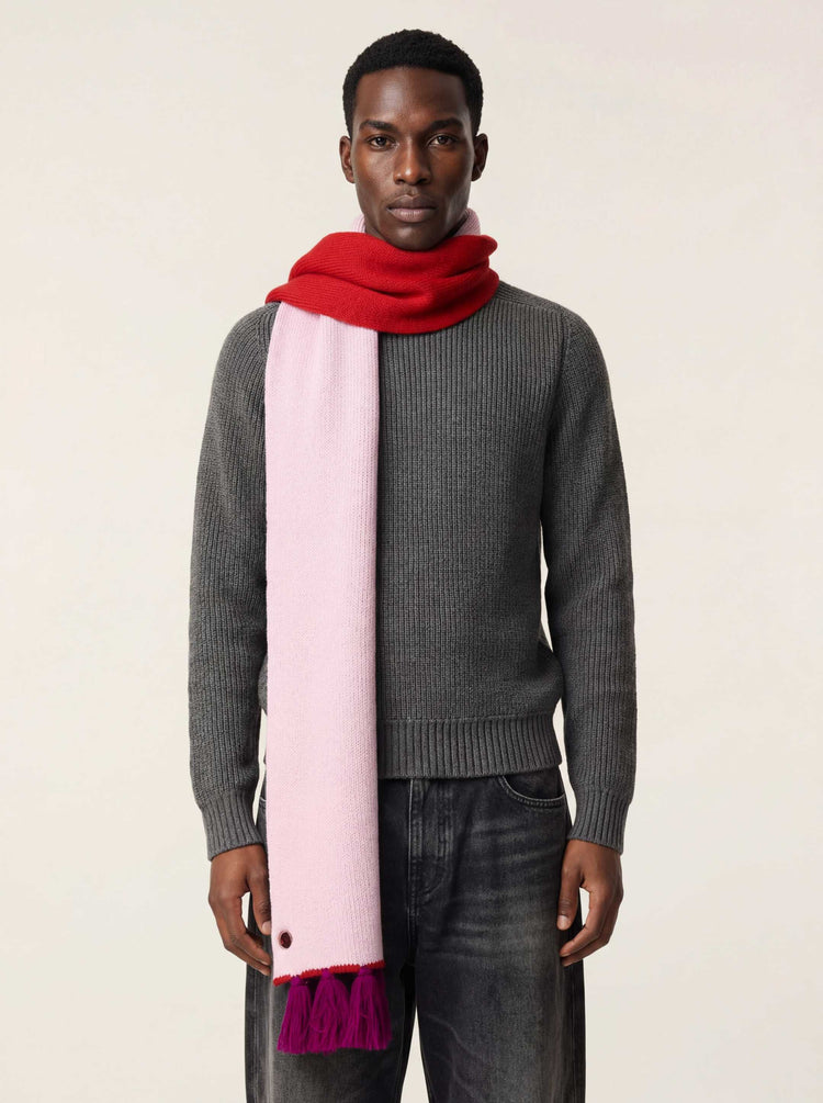 The Tassel Trail Scarf Candyfloss Pink Image