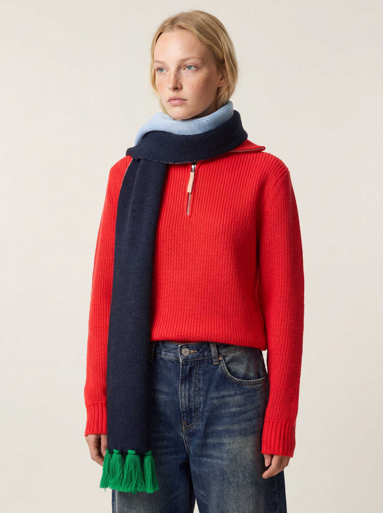 The Tassel Trail Scarf Cloud Blue Image