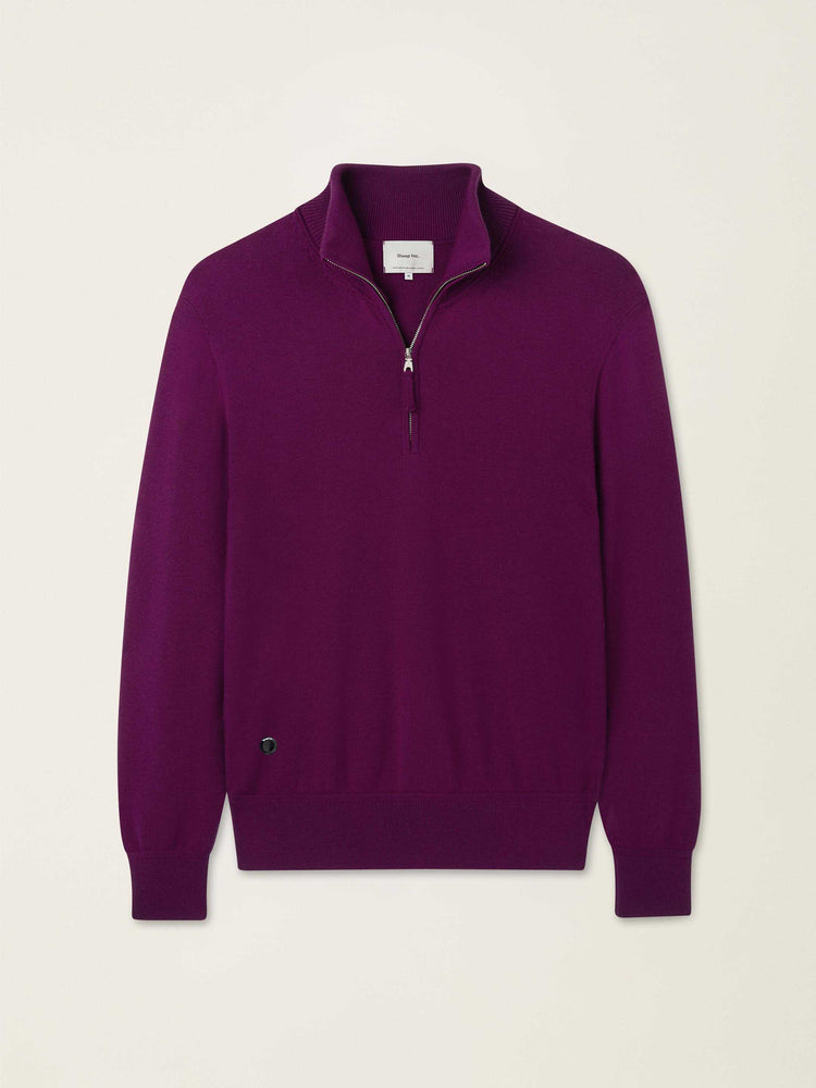 The Knitted Quarter Zip Jumper