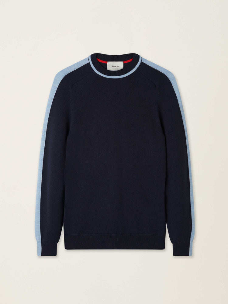 The Silhouette Crewneck Pacific Blue Image