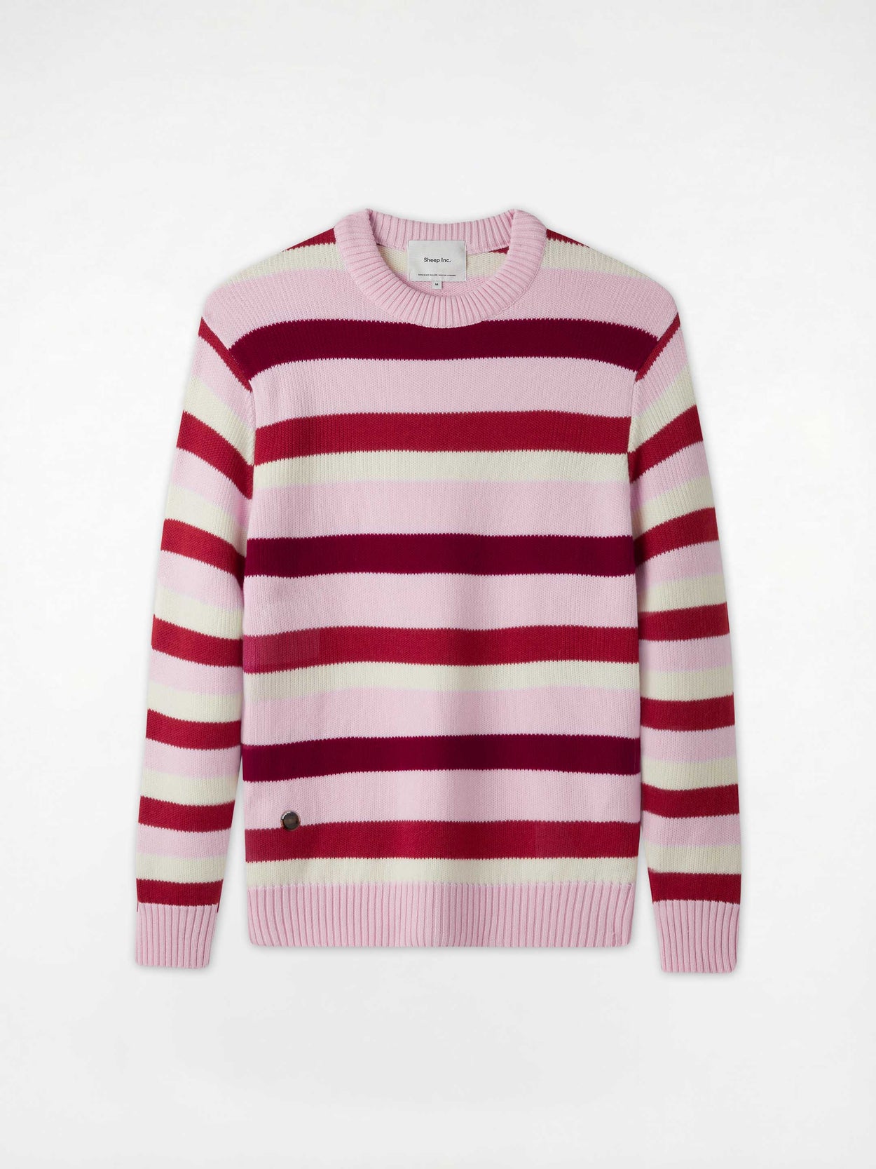 The Stripe Crewneck Jumper Candyfloss Pink Image