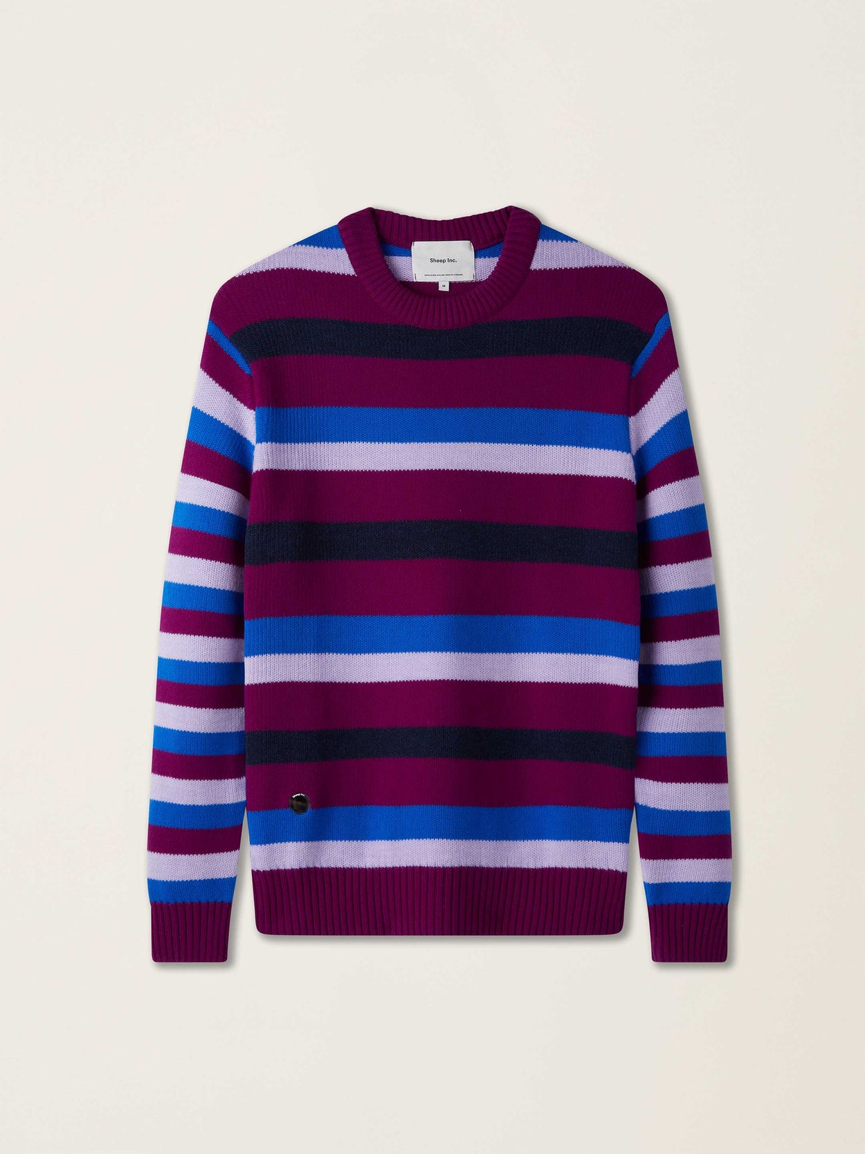 The Stripe Crewneck Royal Purple Image