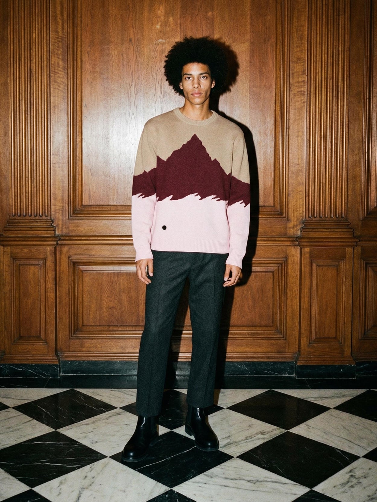 The Mountain Crewneck Fawn Brown Male Image