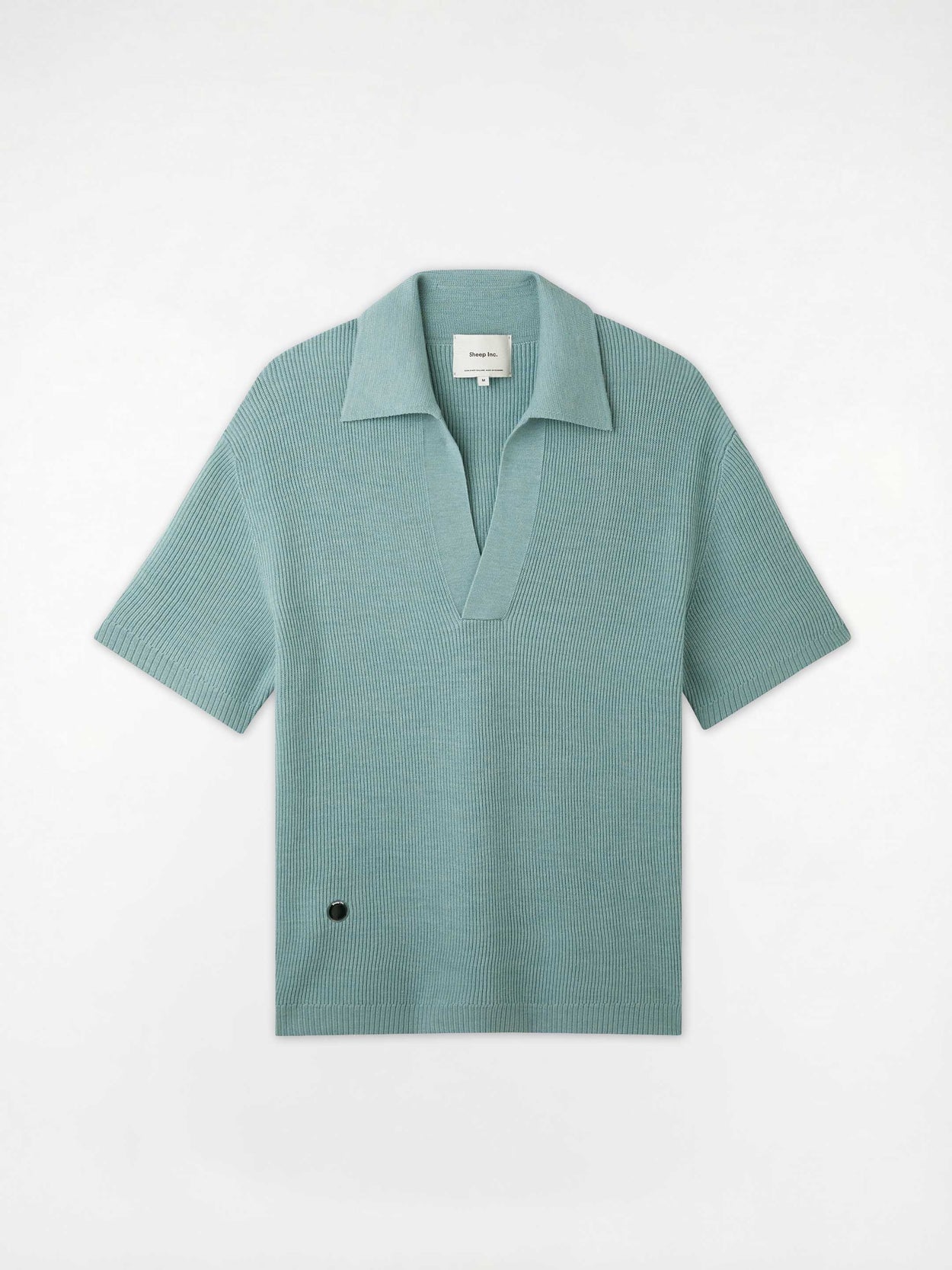 Plaited Polo Aqua