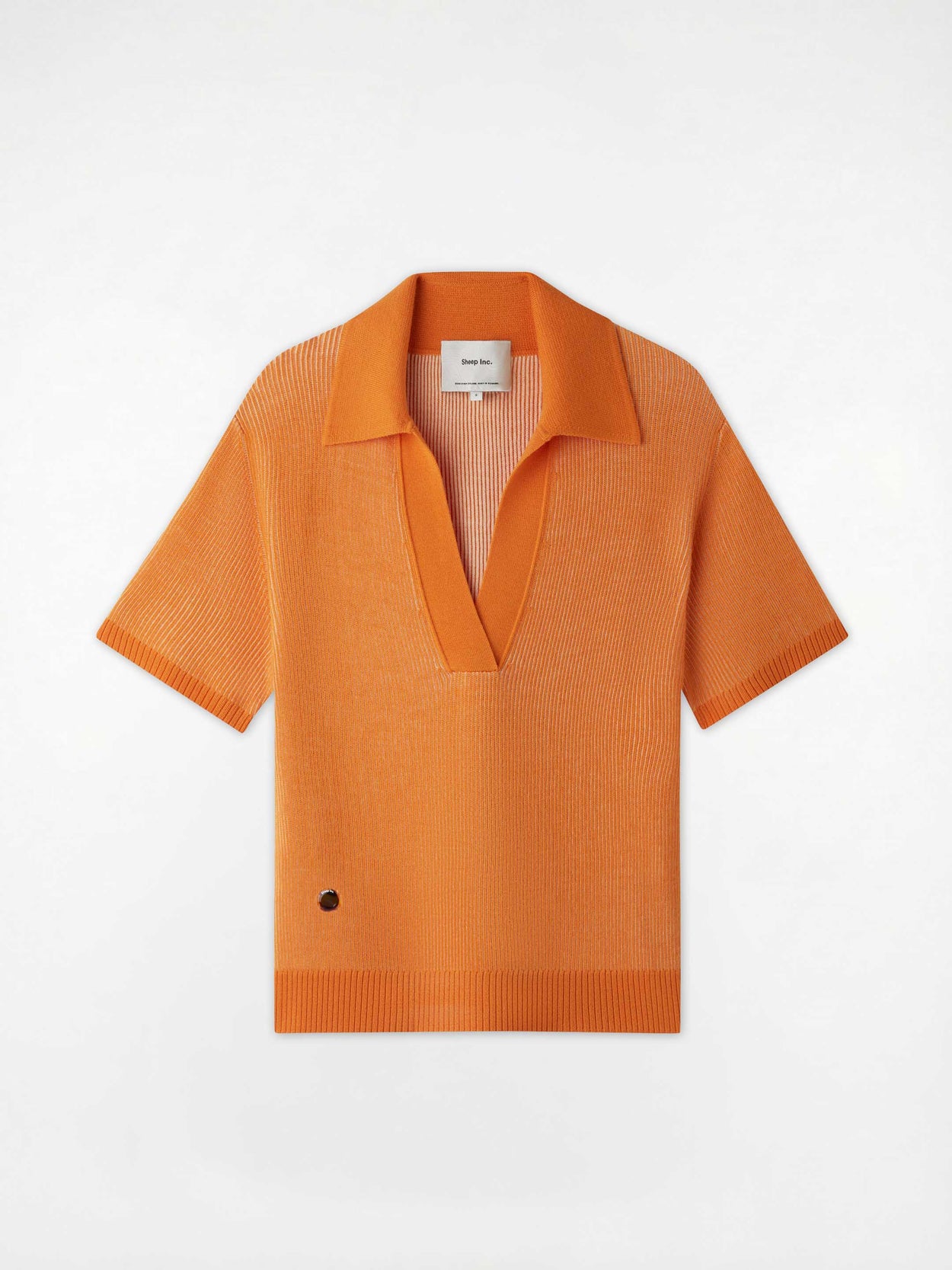 Plaited Polo Persimmon