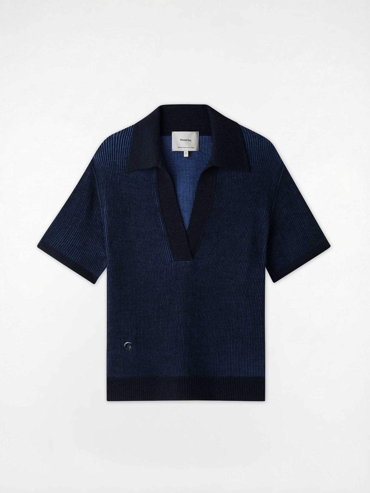 The Women's Plaited Polo Pacific Blue Image