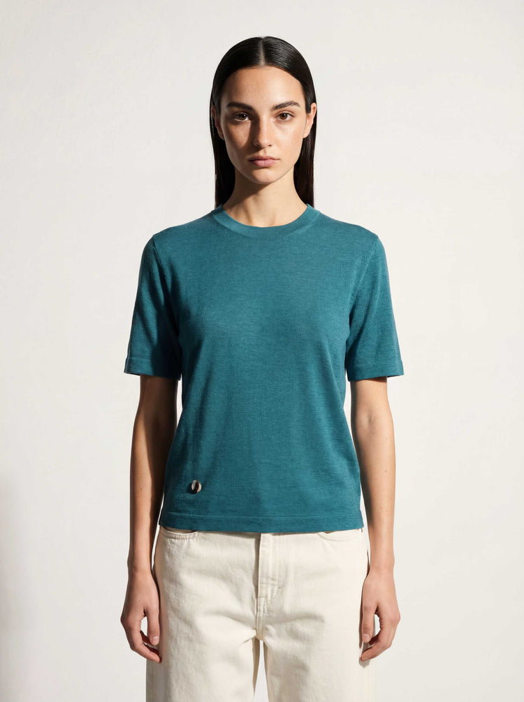 The Ultra-Light T-Shirt Teal Blue Image