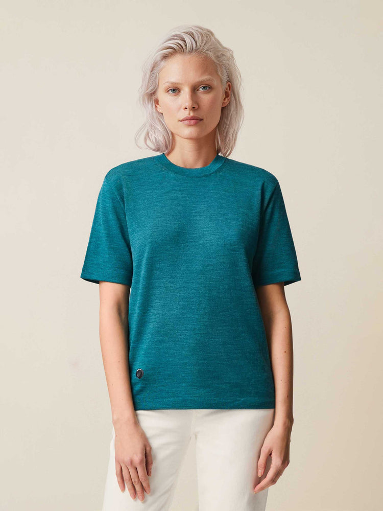 The Ultra-Light T-Shirt Teal Blue Image