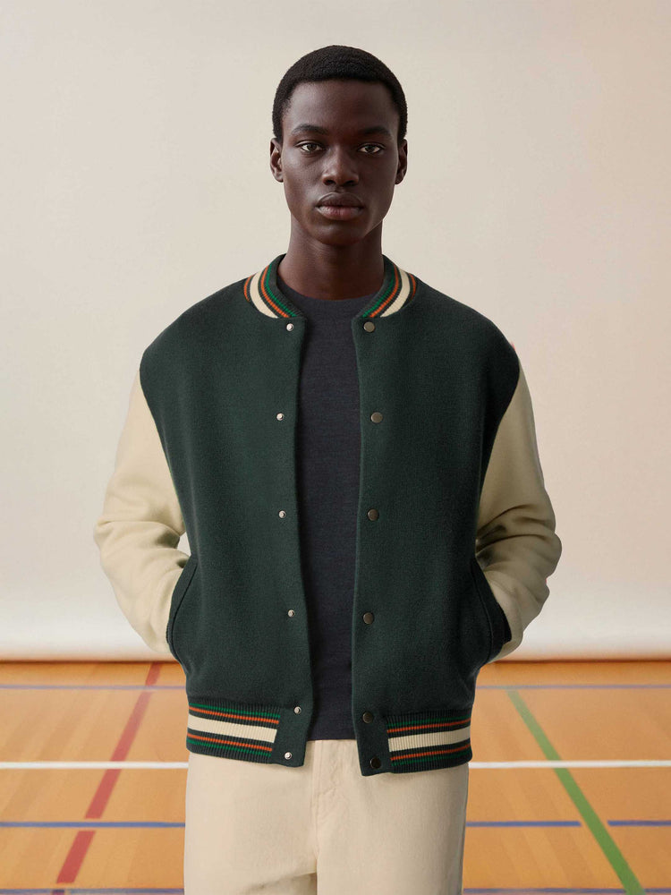 The Varsity Jacket Forest Green Image