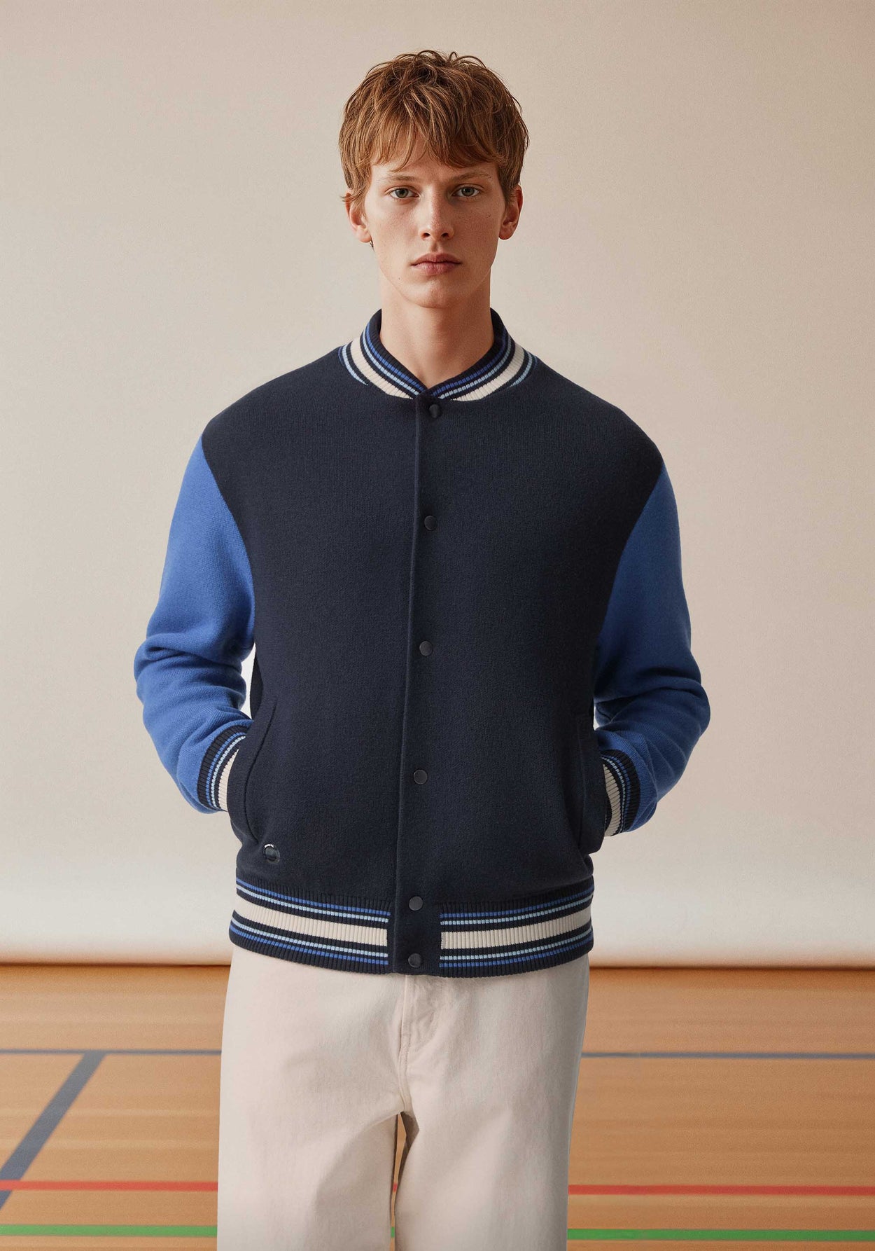 The Varsity Jacket Pacific Blue Male Image