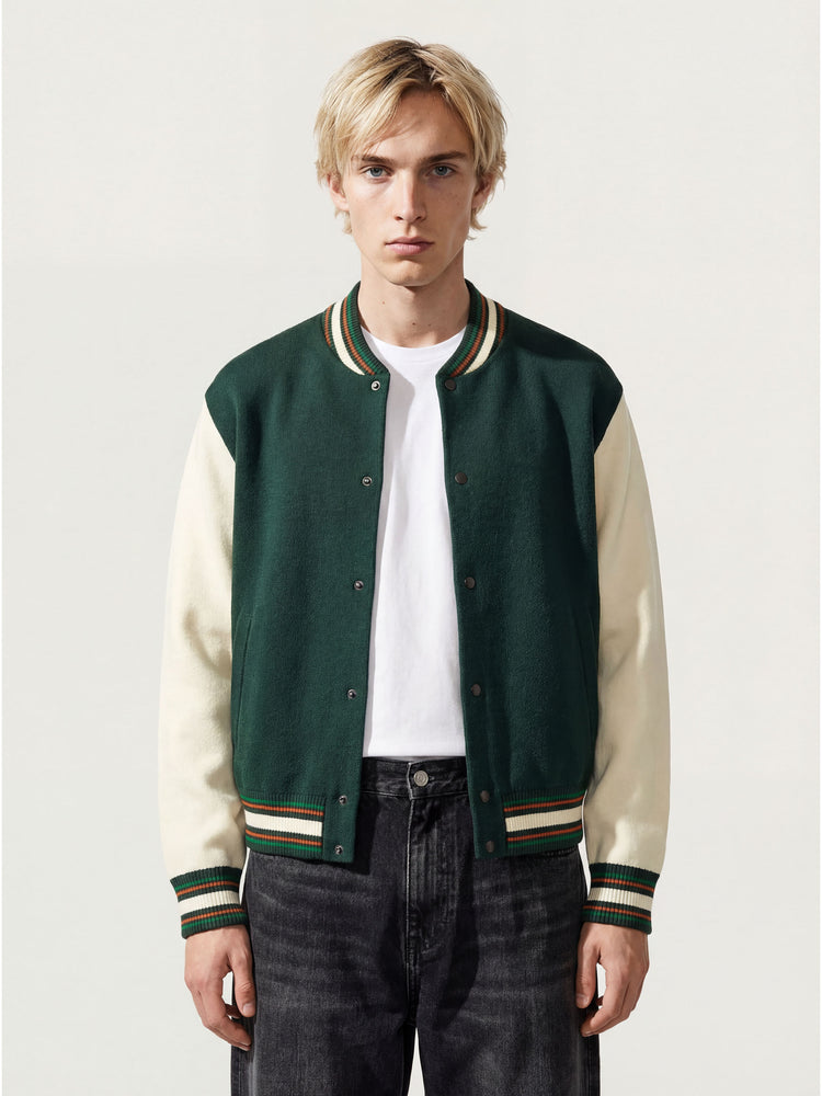The Varsity Jacket Forest Green Image