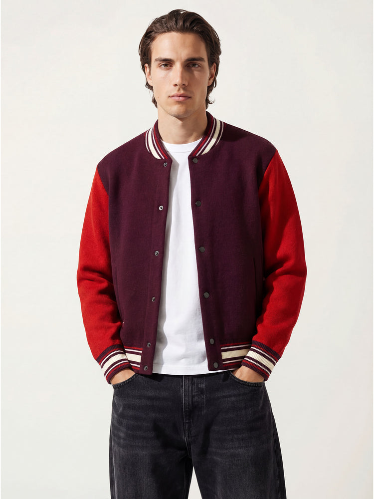 The Varsity Jacket Konini Burgundy Image