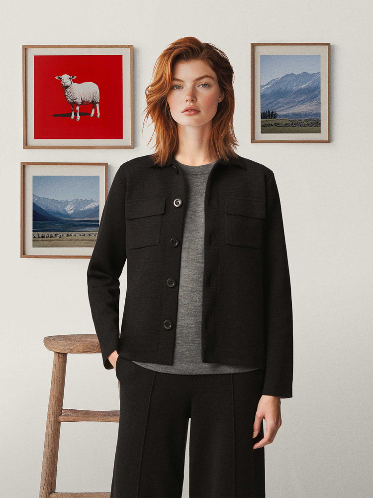 The Over Shirt Anthracite Black Image