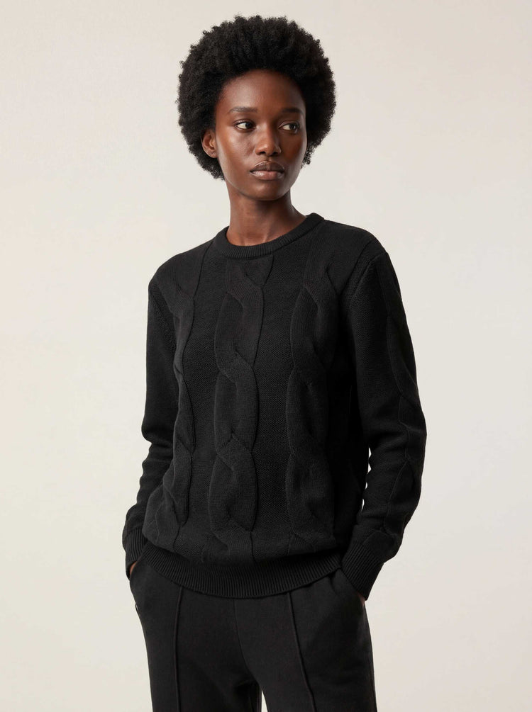 The Cable Knit Anthracite Black Image