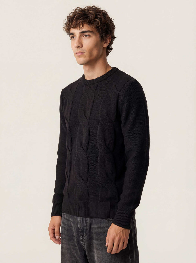 The Cable Knit Anthracite Black Image