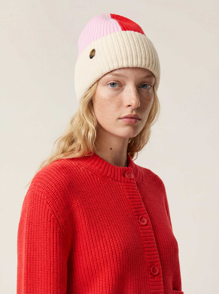 The Colourstack Beanie Raw White Image