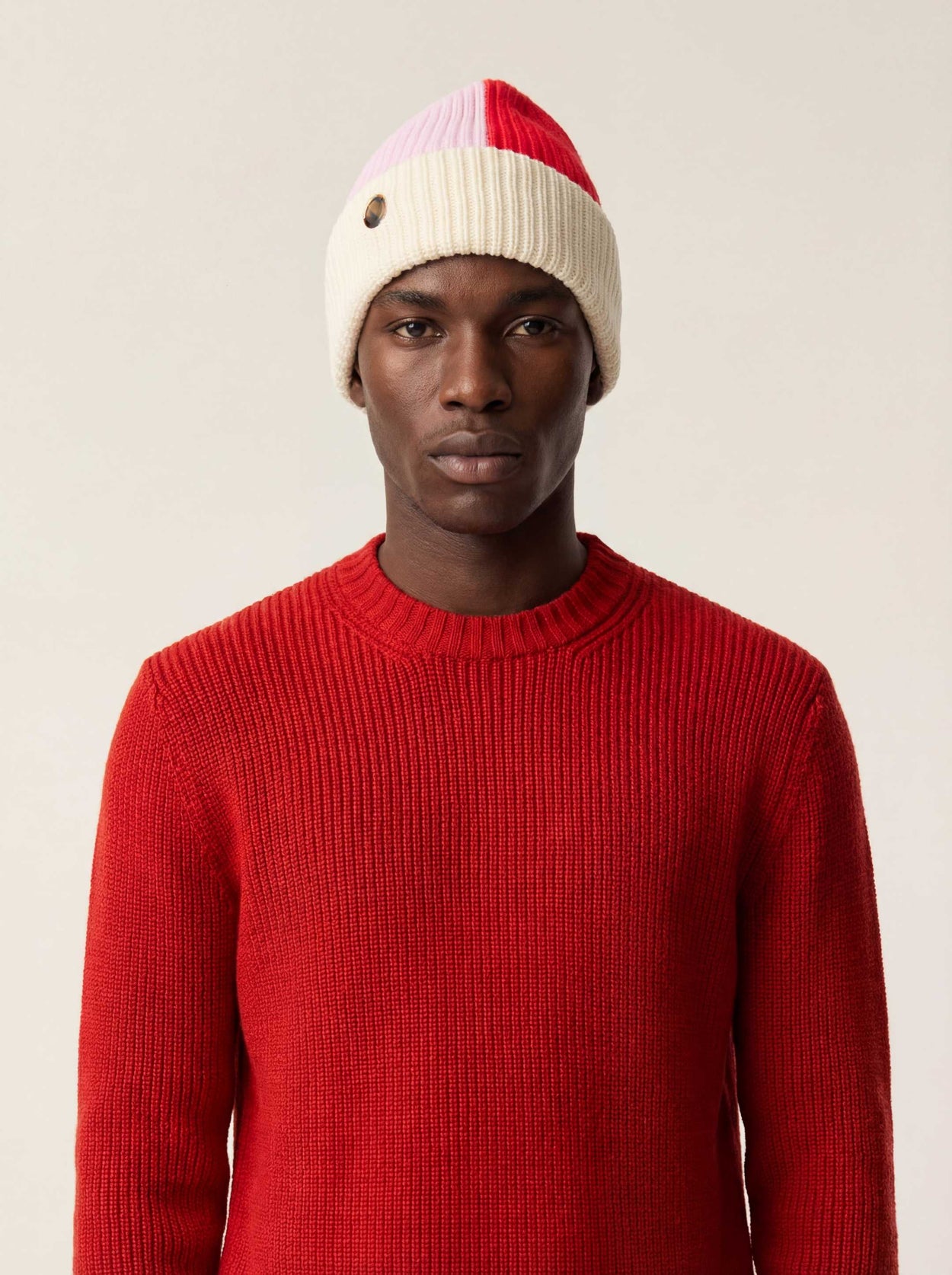 The Colourstack Beanie Raw White Male Image