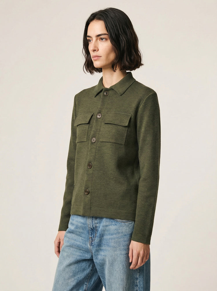 The Over Shirt Moss Green Image