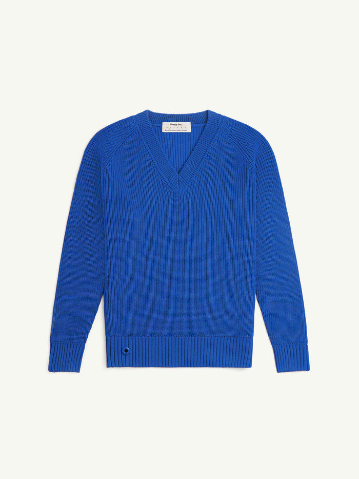 Weekday Knitted Jumper In Cobalt in Blue