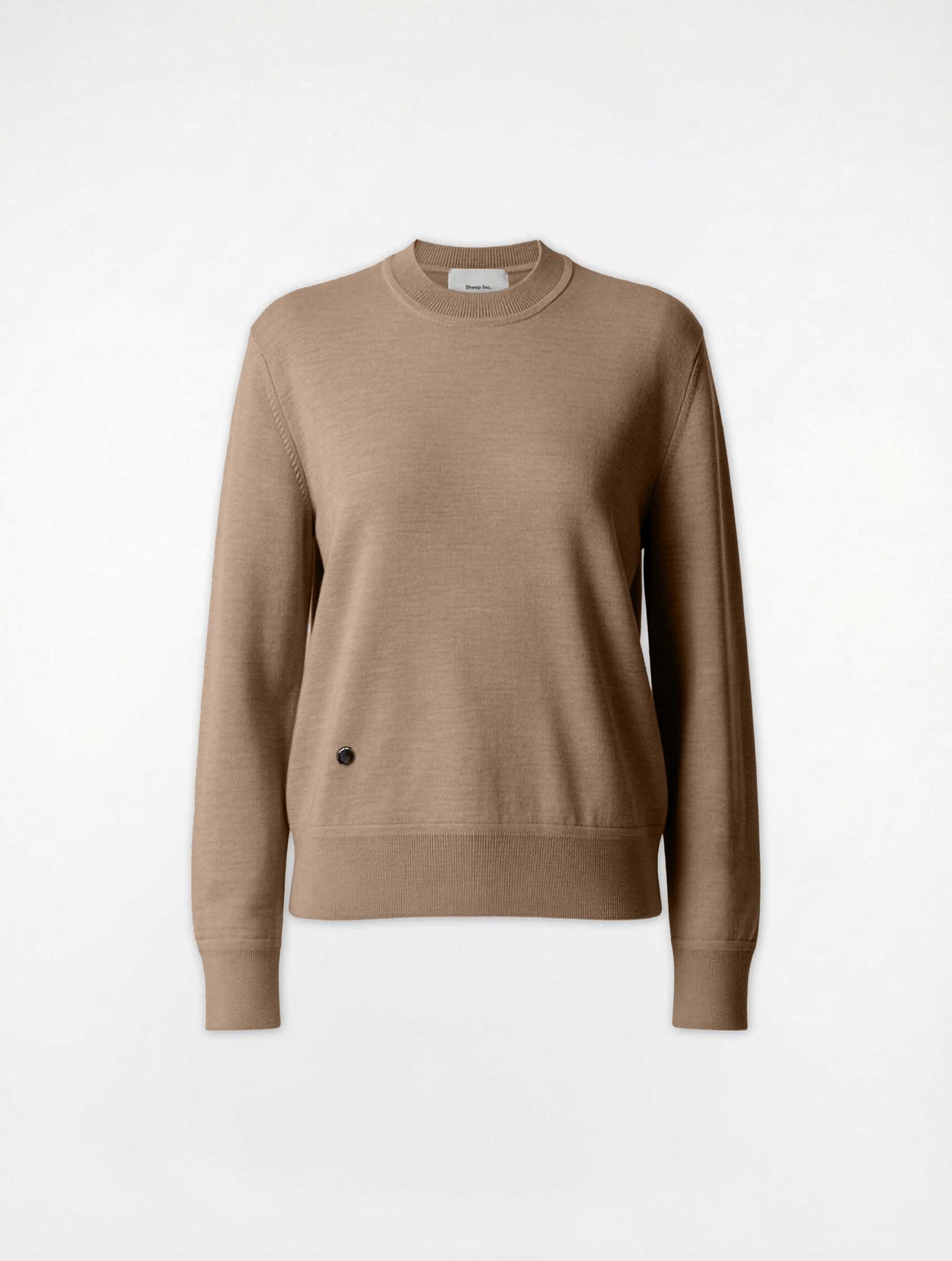 Boxy Knitted Crewneck Fawn