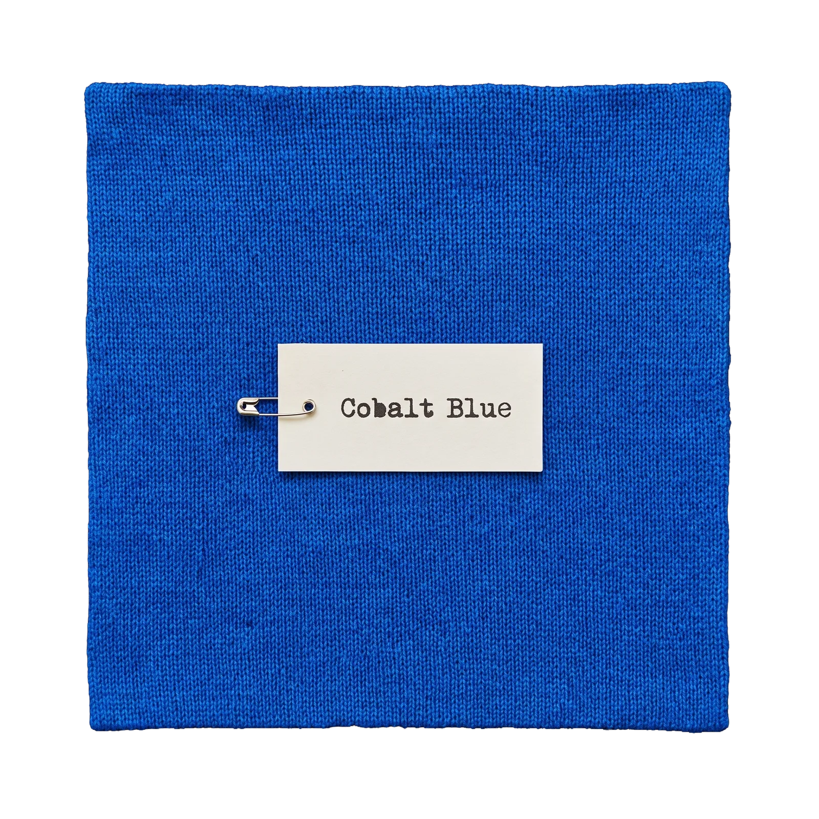 Cobalt blue knit swatch