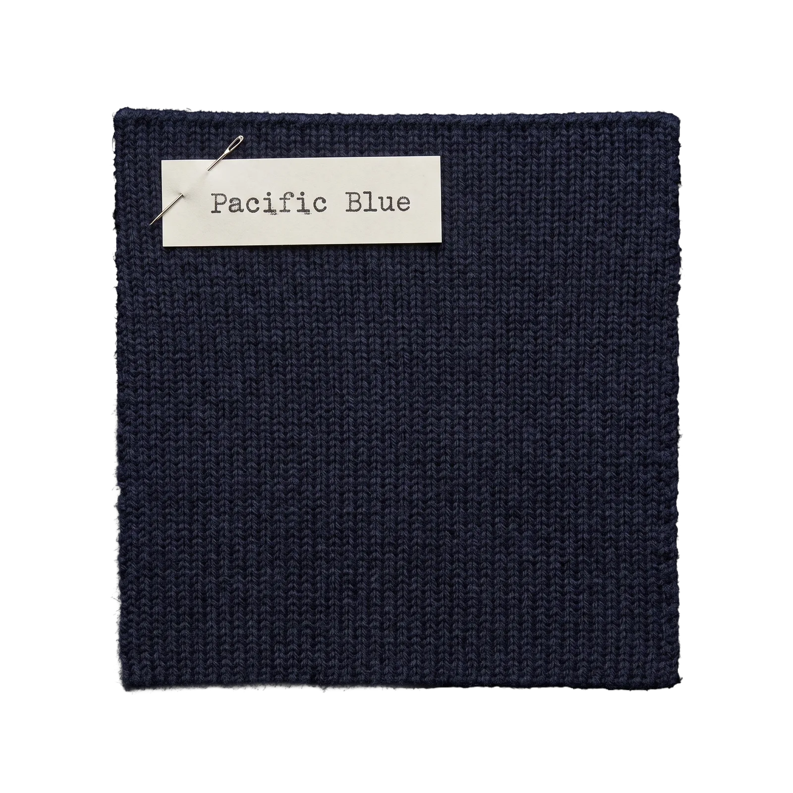 Pacific blue knit swatch