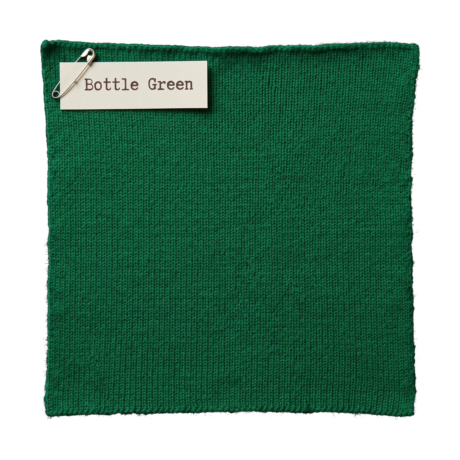 Green knit swatch