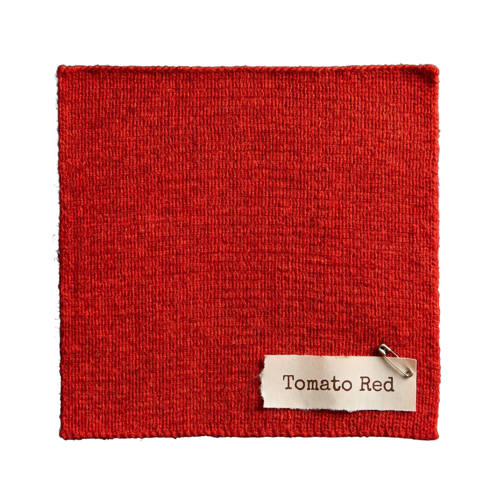 Red knit swatch