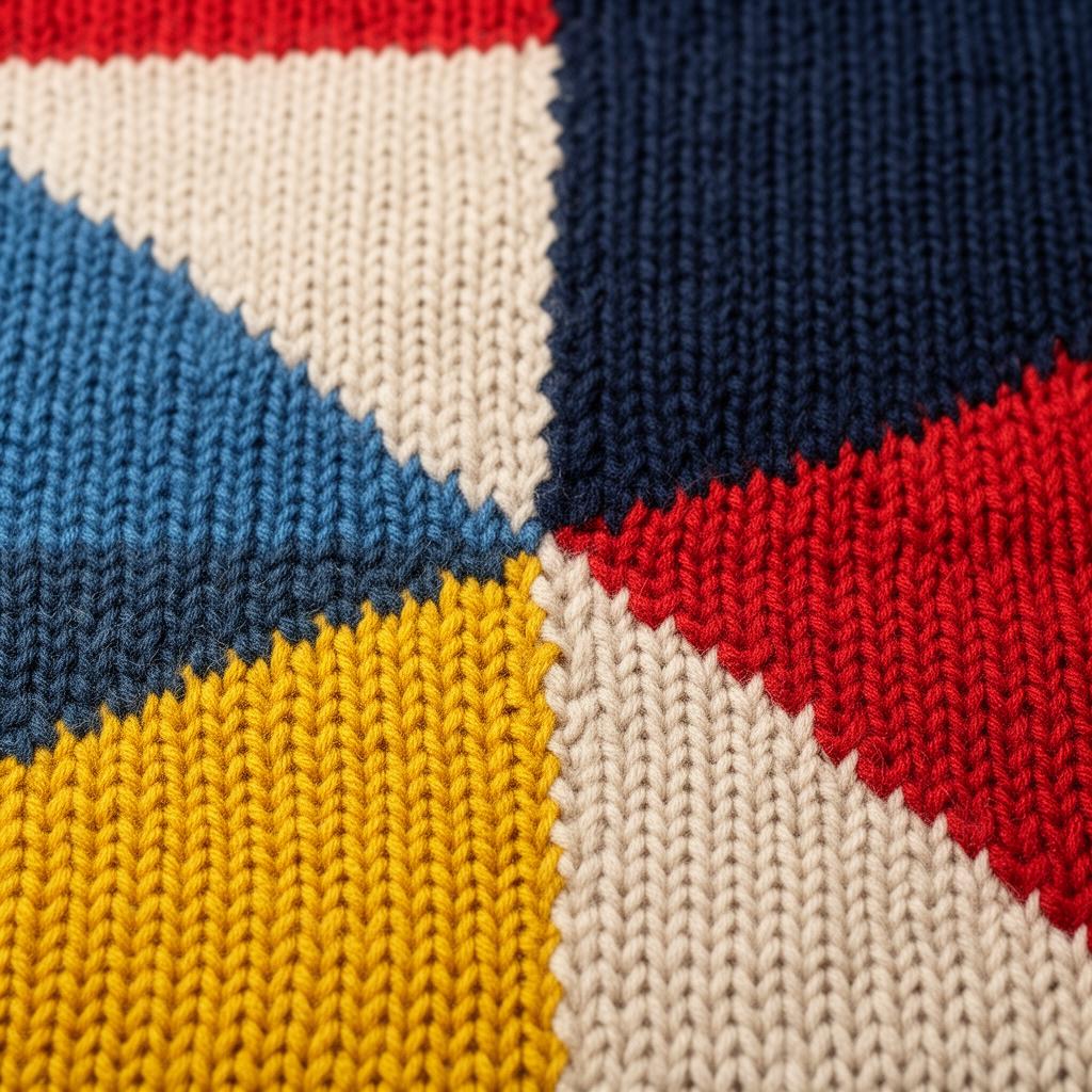 Intarsia colourwork