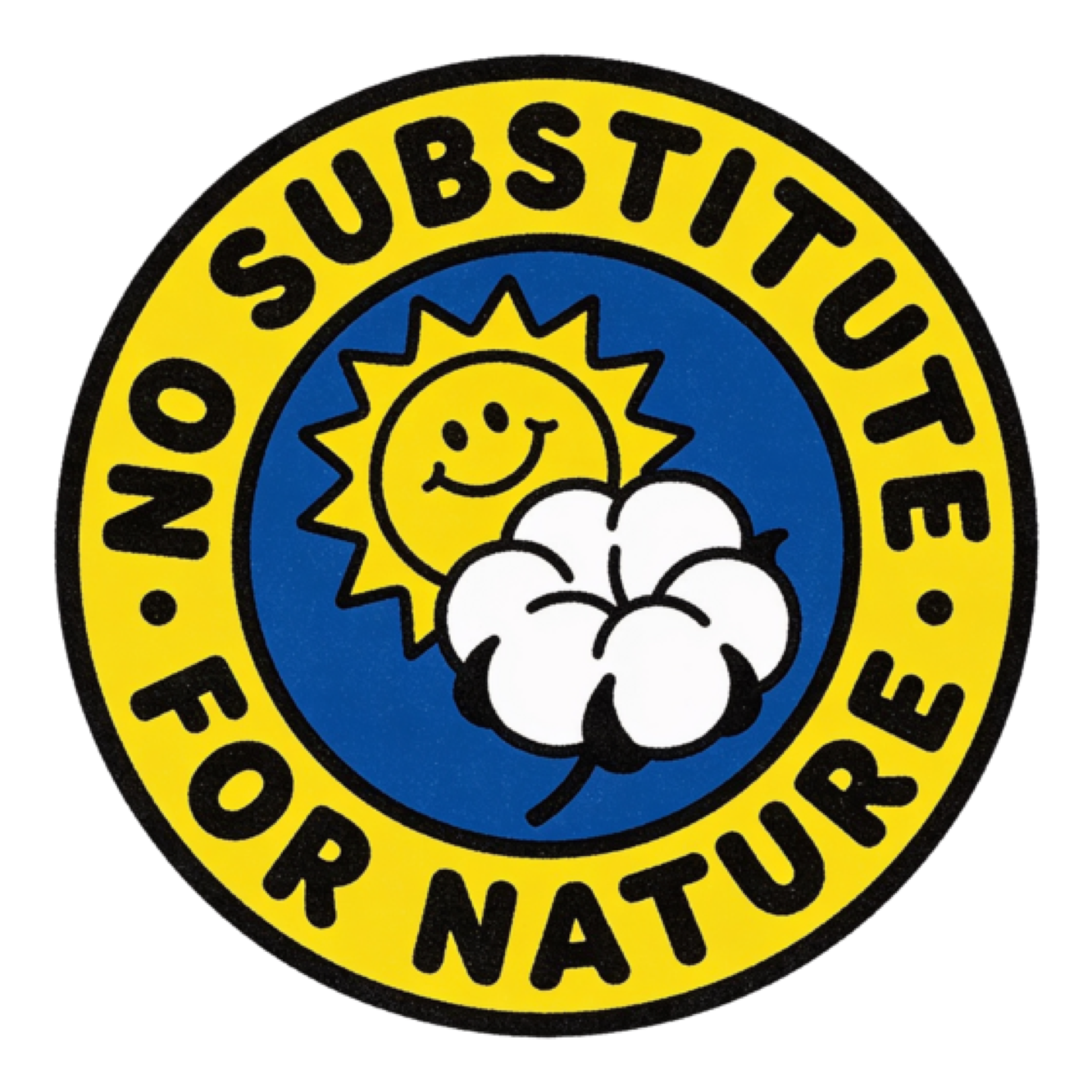 No substitute for nature sticker